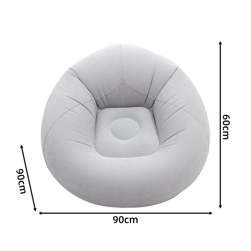 Portable Inflatable Sofa Soft Indoor Bedroom Lounge Bean Bag Chair