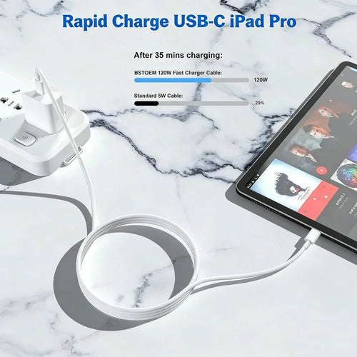 1-3PCS USB C Cable to USB C 120W Fast Charging