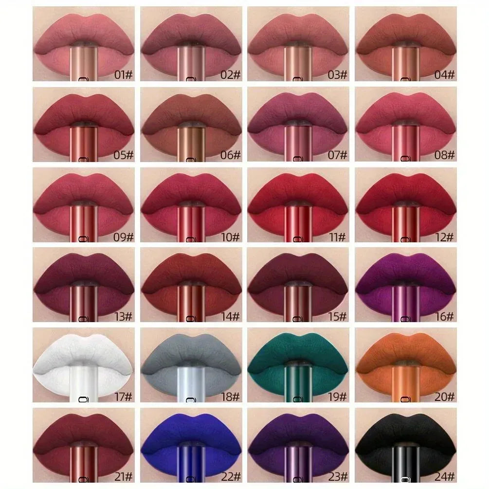 1 PC matte lipstick, non stick to cup, waterproof and long-lasting