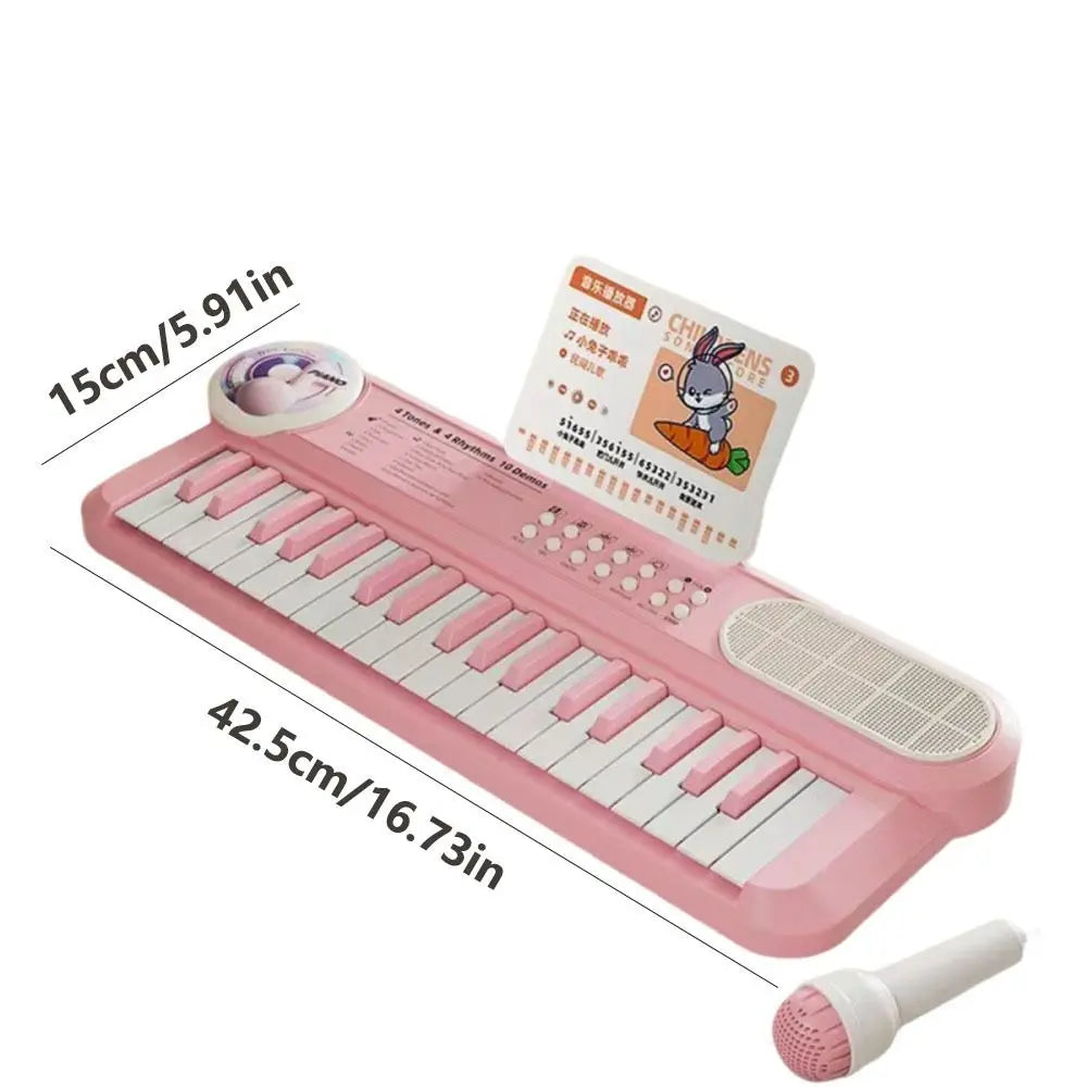 37 Keys Kids Piano Keyboard Multifunctional with Microphone