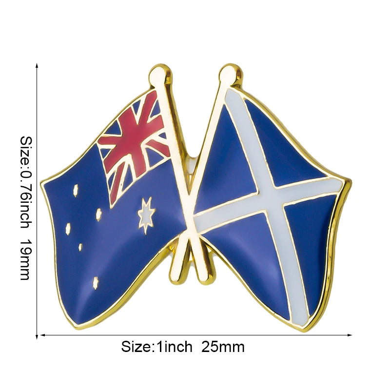 Australia Flag Badge Brooch Natinal Lapel Pins Flag Lapel Pins Country Flag Badge