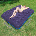 Twin Size Air Mattress Inflatable Bed, Blow Up Mattress Camping Sleeping Pad ， Standard Downy Air Mattress，300lb Weight Capacity