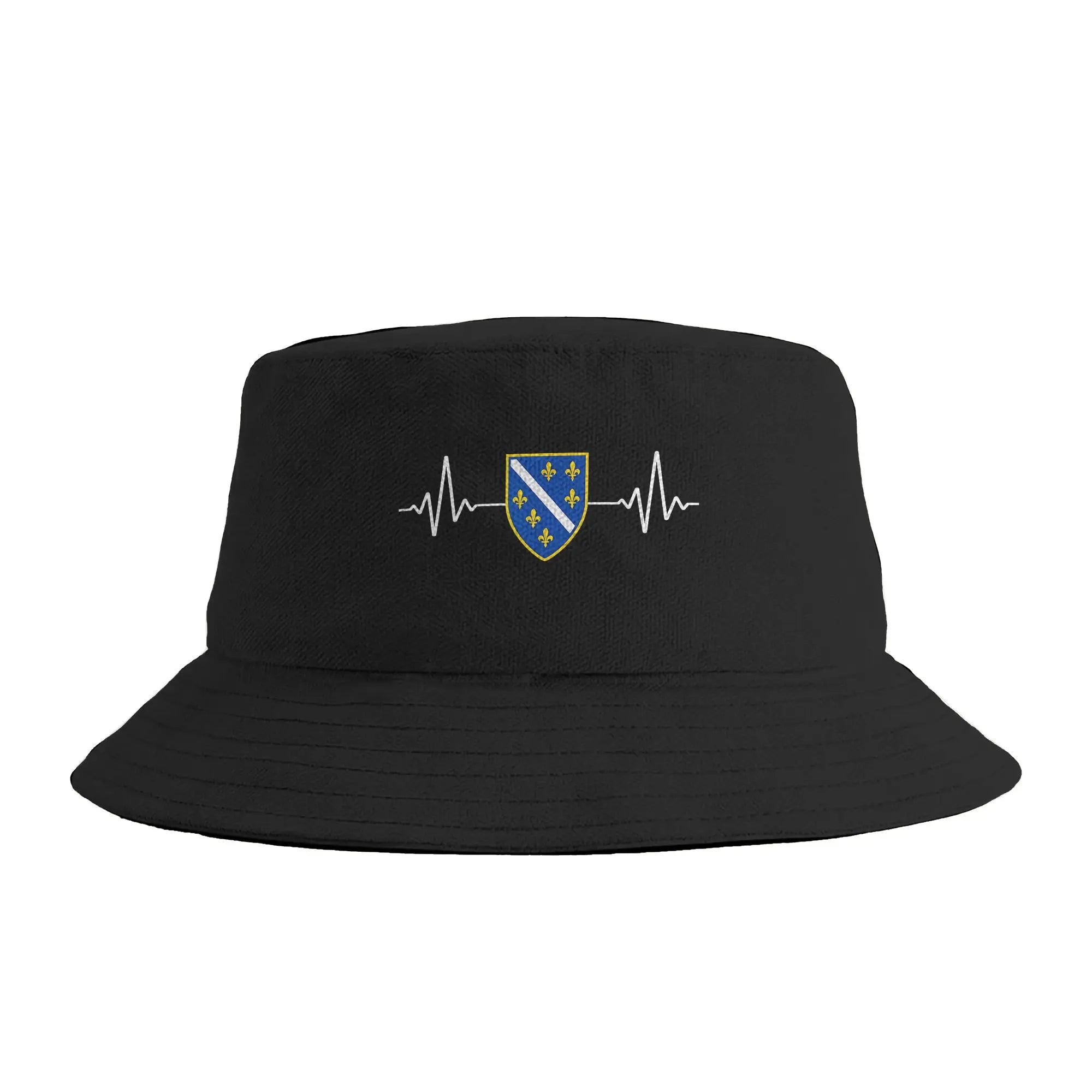 Bosnia Herzegovina Flag Bucket Hat  Streetwear Fisherman Caps Personality Vacation Sunscreen Hats For Unisex Funny Pattern Cap