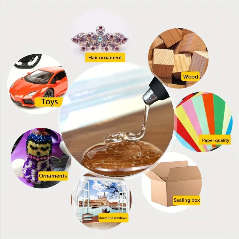 7mm / 11mm Transparent Hot Melt Glue Sticks Strong Visco Home DIY Tools for Electric Glue Gun Craft Album Repair Kits Wholesale