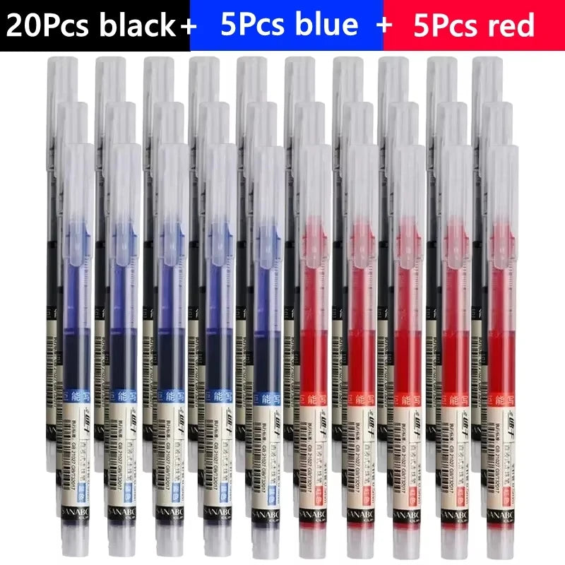 3-102Pcs/set High Quality Needle Type Gel Pens Straight