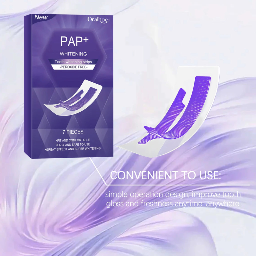 Purple Teeth Whitening Strips Bleaching Stains Remove Oral Whitening Supplies