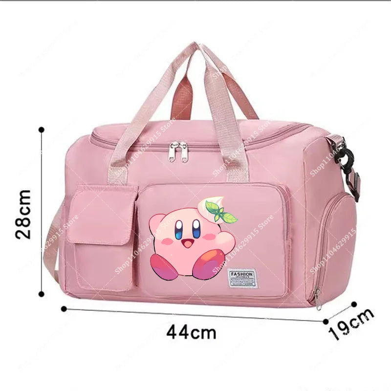 Star Kirbys Shoulder Bag Large Capacity Kawaii Cartoon Sports