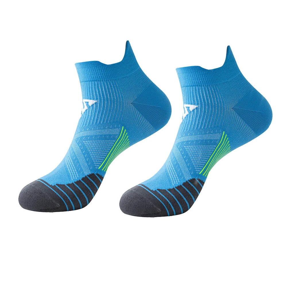WRELS 1/2/3 Pairs Athletic Running Socks Moisture Wicking Cotton