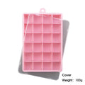 With Lid / No Lid 24-Hole Silicone Ice Tray Square Box Auxiliary