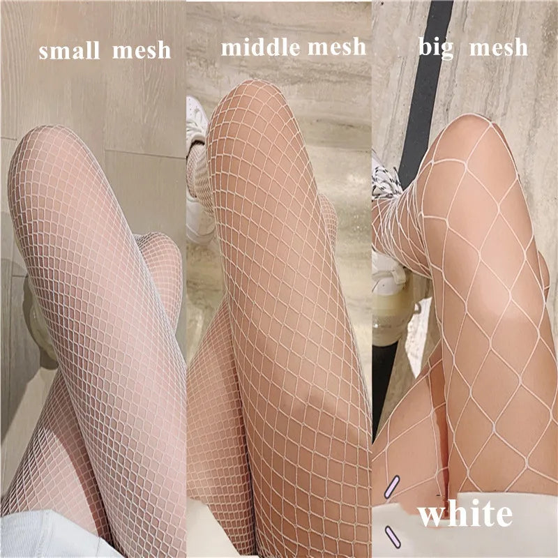 Sexy Women's Long Fishnet Body Stockings Fish Net Pantyhose Mesh Nylon Tights Lingerie Summer girl Thigh High Waist Hosiery