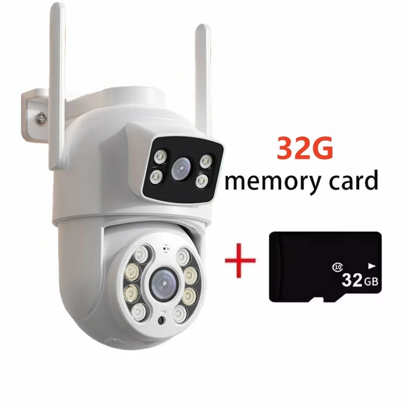 8MP 4K Wifi Surveillance Camera Dual Lens Wireless Security