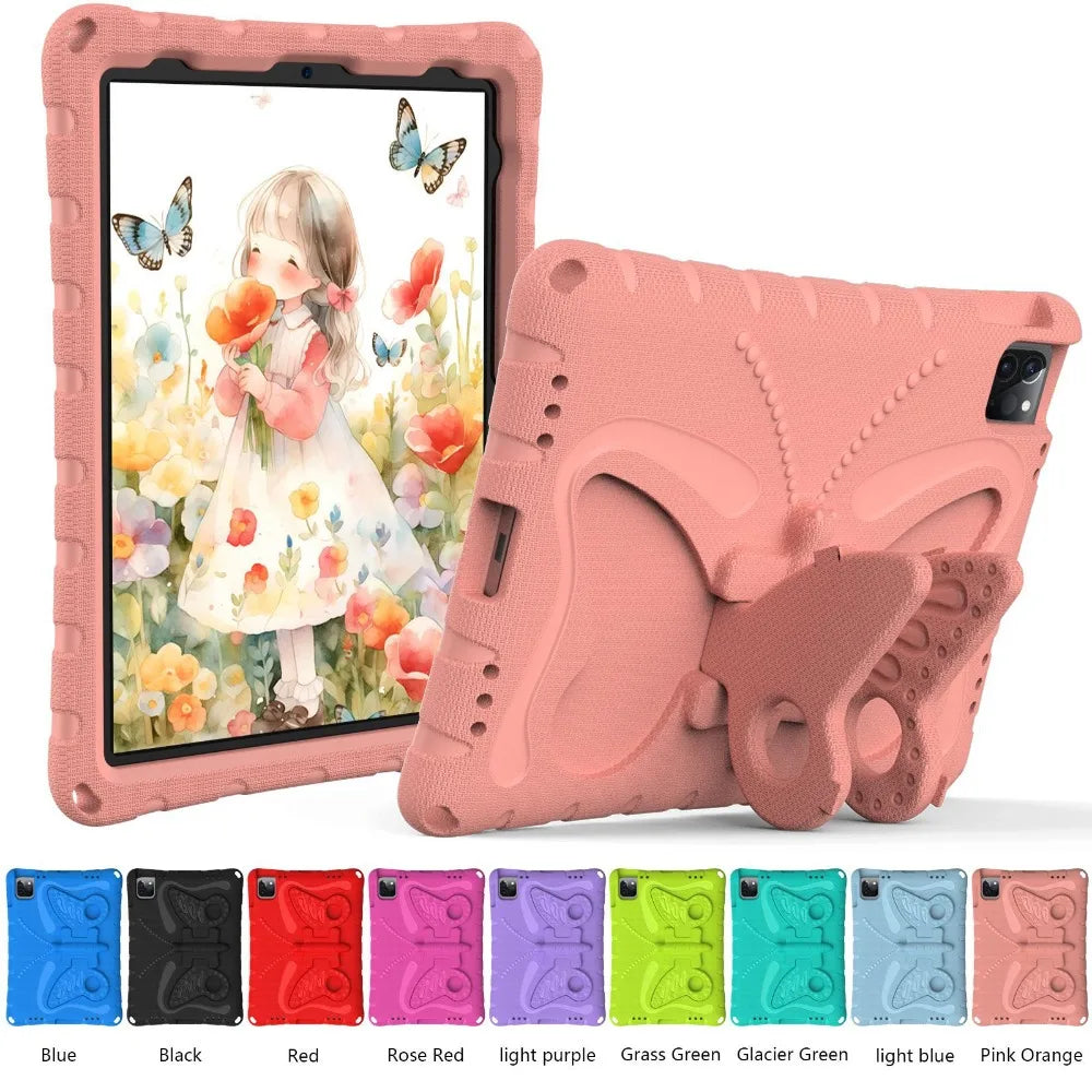 EVA Kids Case for iPad Pro 11 12.9 13 Cover iPad 10.2 10.9 7 8 9 10th 11th A16  2025 Shell iPad Air 4 5 6 Mini 1 2 3 Stand Cases