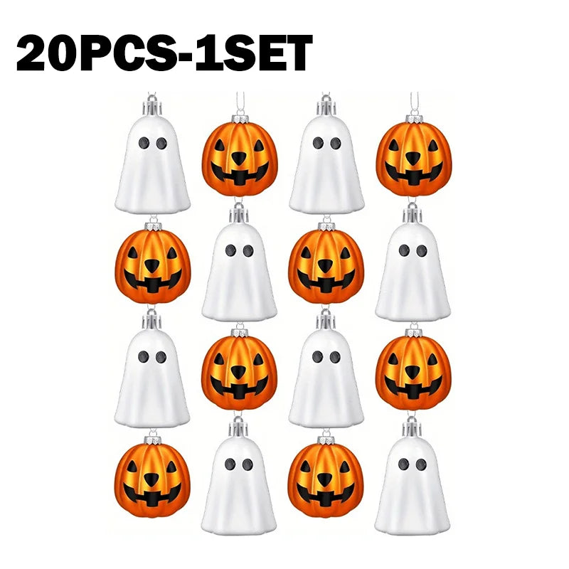 20PCS Halloween Pumpkin Ghost Hanging Ornaments