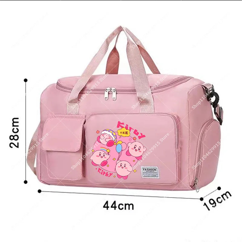 Star Kirbys Shoulder Bag Large Capacity Kawaii Cartoon Sports