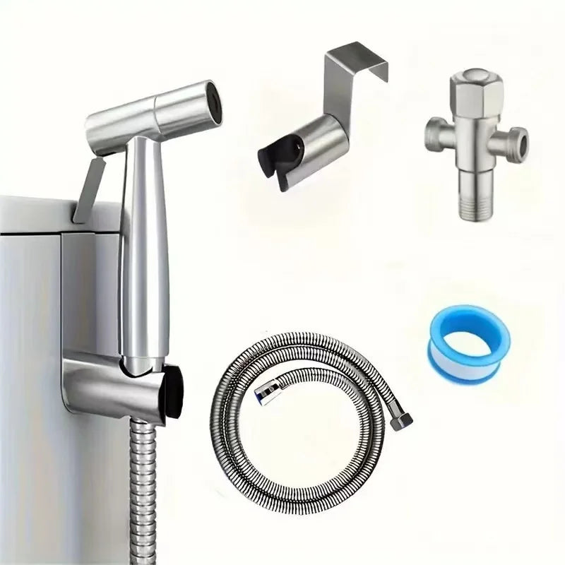 Handheld Toilet Bidet Sprayer Set Kit Stainless Steel Hand Bidet faucet