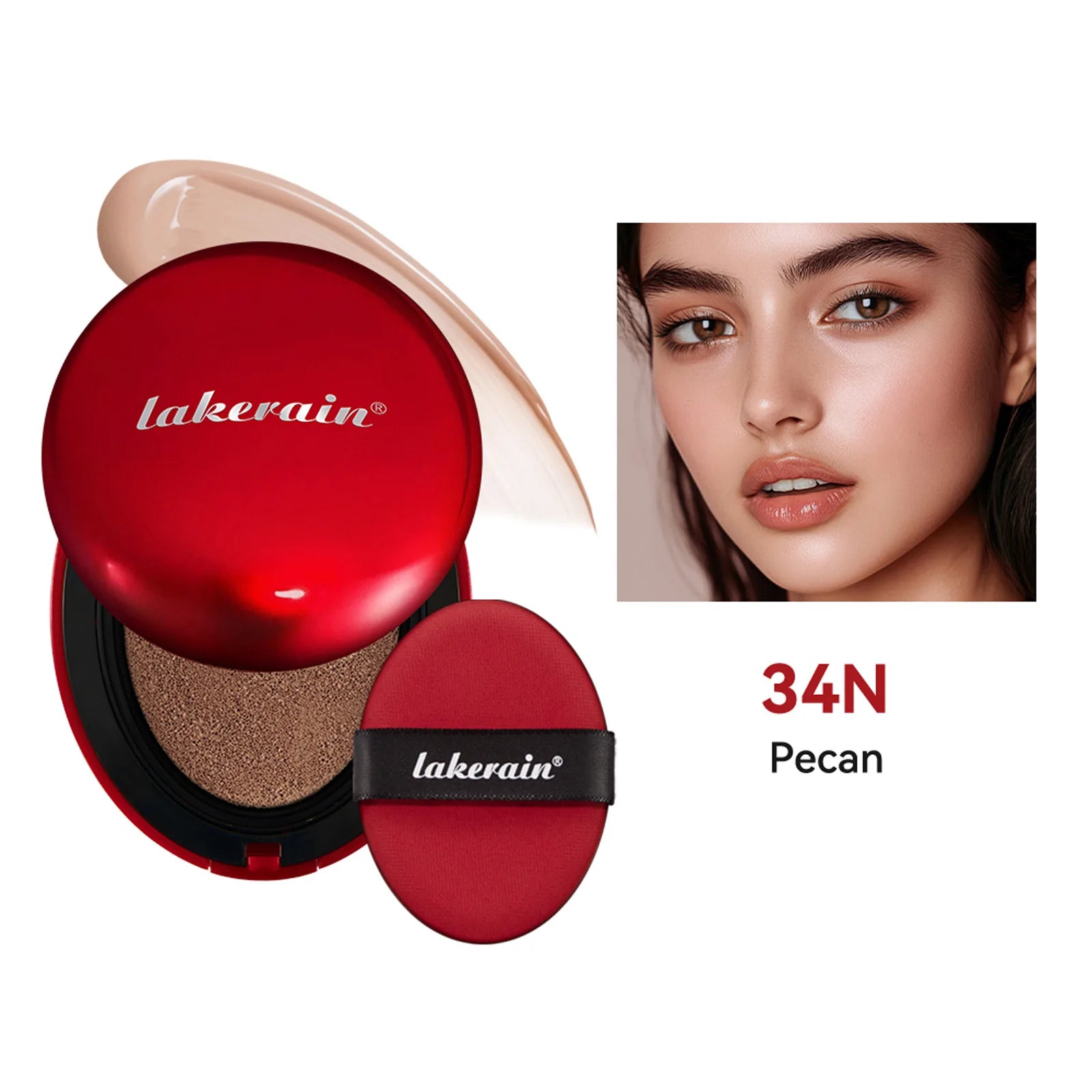 Red Cushion Foundation | Full coverage, lightweight, fits well, satin finish, Korean Cushion Foundation