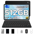 DOOGEE T40 Pro Tablet 20GB 512GB 12" 2.4K Display Helio G99 10800mAh Battery Quad Speaker 7.6mm Ultra-thin Android 15 Smart Pad