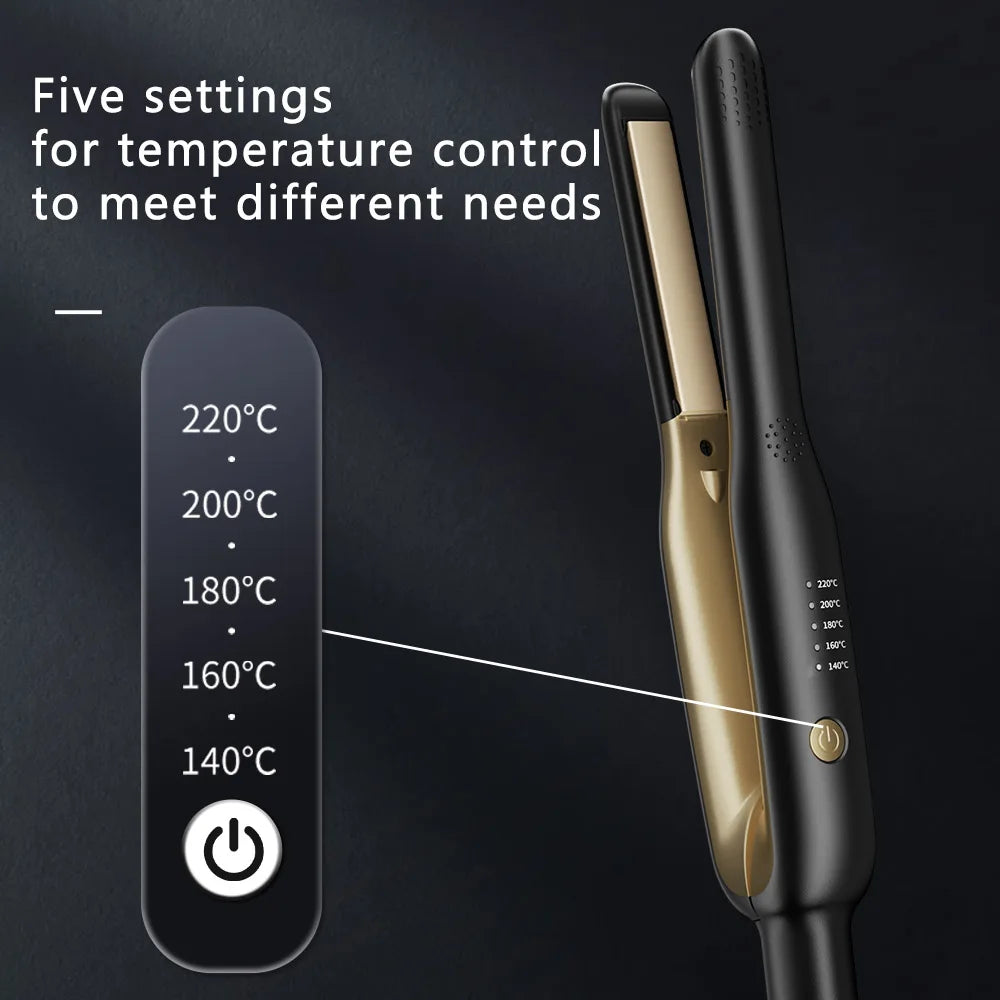 Professional Hair Straightener - Ionic Flat Iron with Negative Ions Men's Hair Styler, Anti-Scald Handle for Frizz-Free Styling