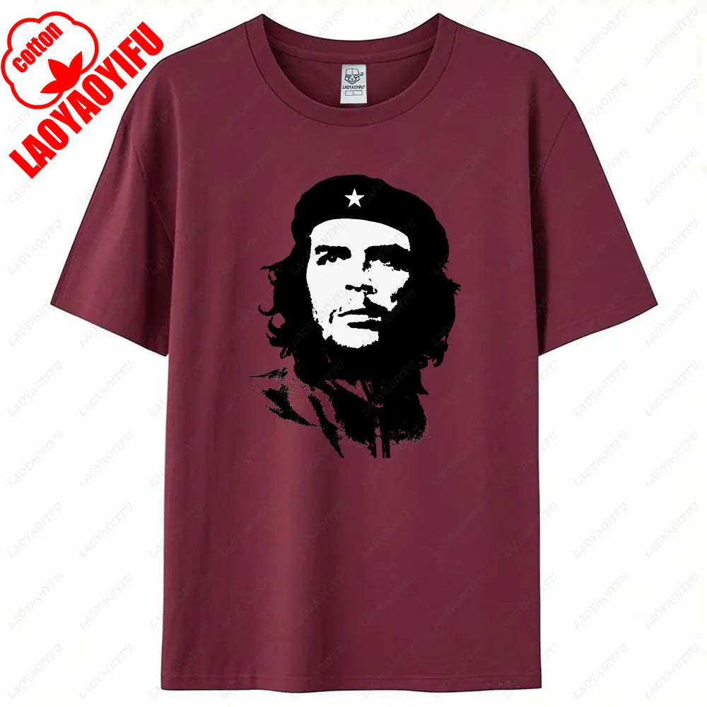 Che Guevara Shirt Rebel Cuban Shirt Guerrilla Revolution TShirt Casual Short Sleeve Men High Quality Tee Cotton Loose Tops
