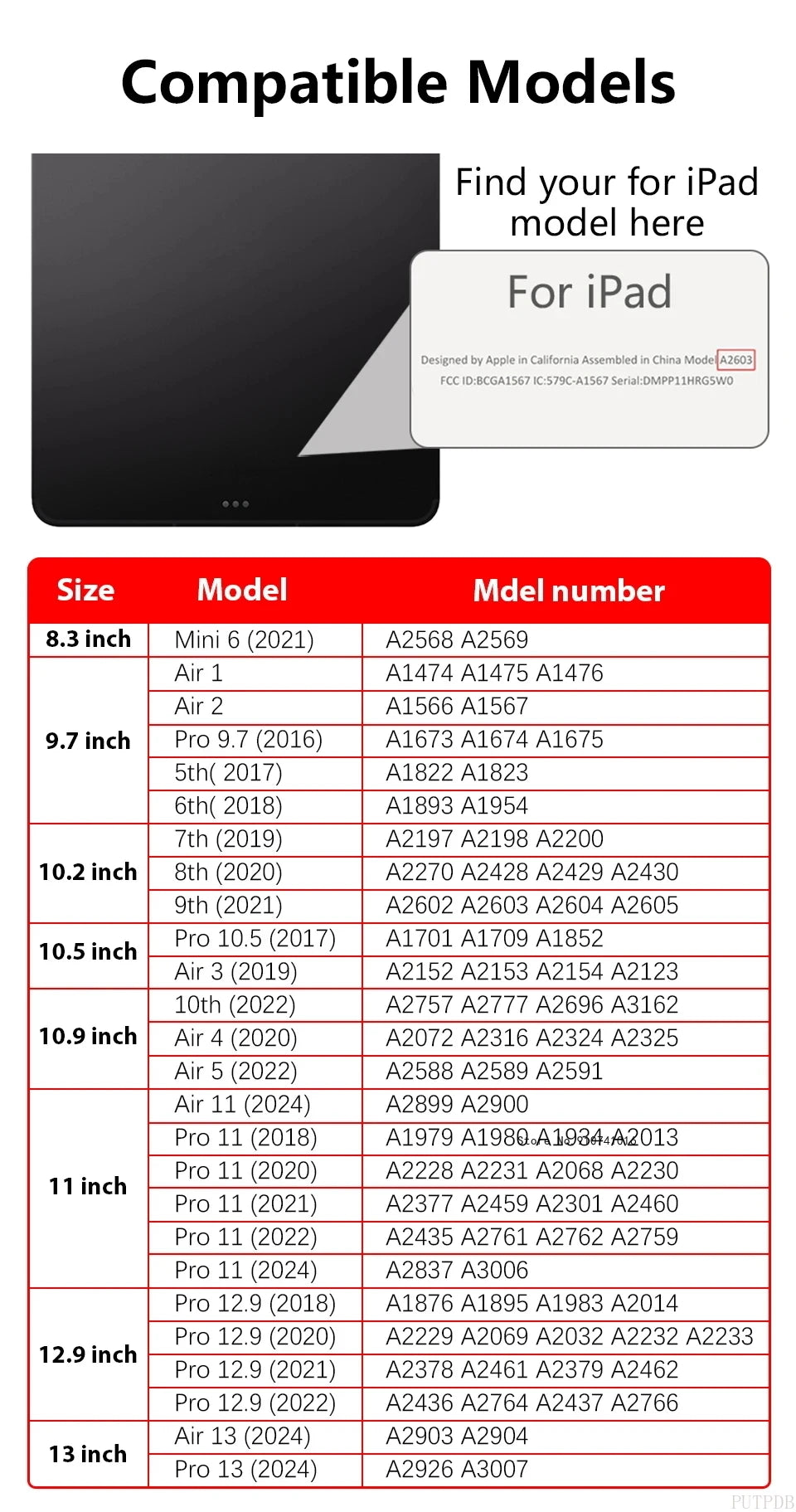 Case for iPad Air 11 13 2024 2025 2026 Mini 2 34 5 6 Pro 11 9.7 10.2 2020 2021 Tablet Cover iPad A16 11th 7th 8th 9th 10th Cases
