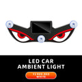 Solar Powered Car Neon Light Wireless Cool DEMON EYE Led Ambient Light Suction Cup USB Rechargeable Atmosphere Breathing Lamp