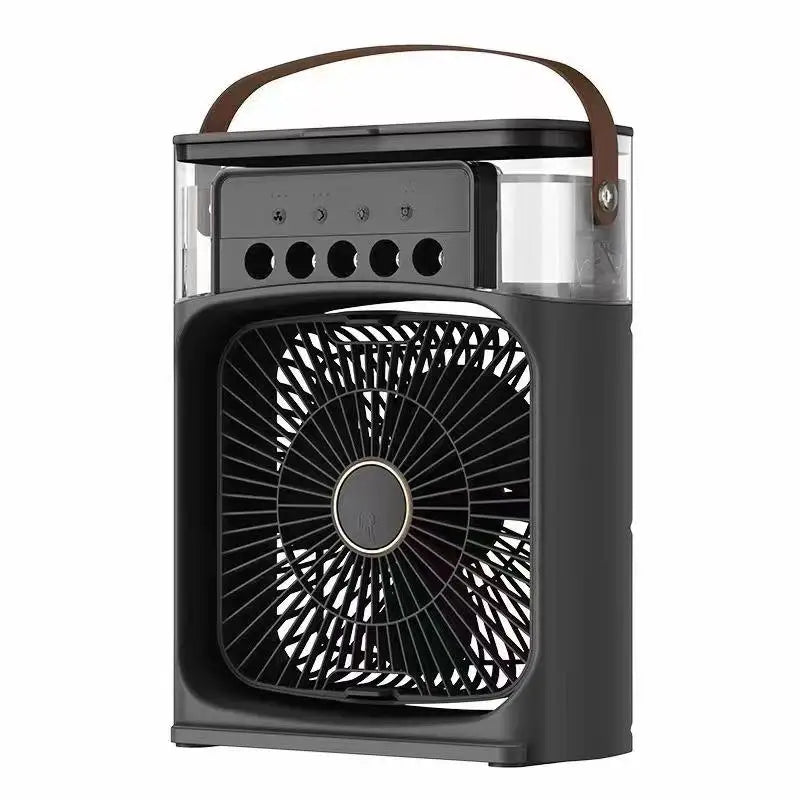 3 In 1 Household Small Air Cooler Portable Fan LED Night Light Air Conditioner Design With Humidifier USB Electric Fan 2026 NEW