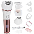 Hatteker 4 in 1 Women’s Hair Remover 7000 RPM for Legs Bikini Face Body Kit Wet / Dry USB Rechargeable IPX7 Waterproof
