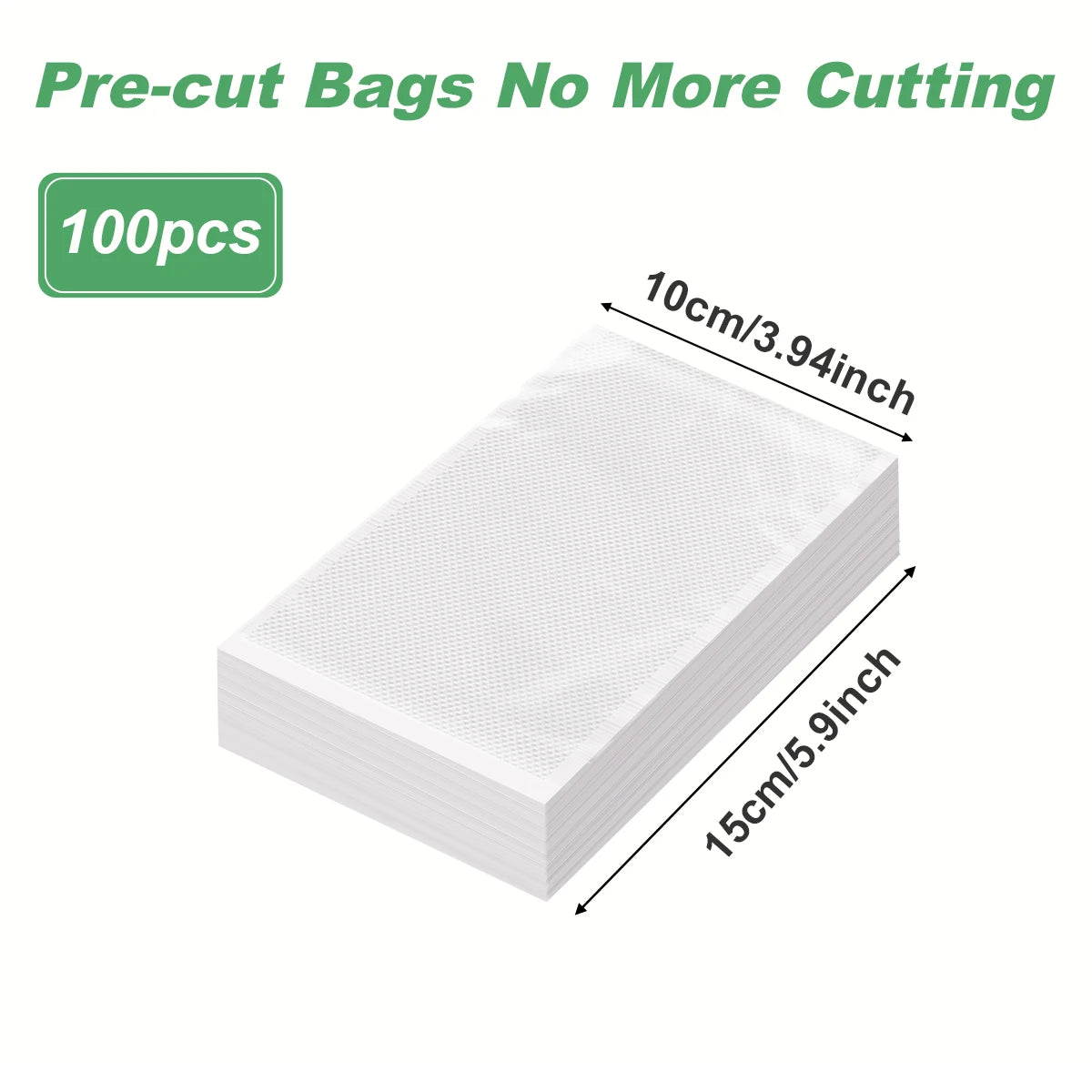 Vacuum Sealer Bags, Food Storage Pouches, Freshness Preservation for Kitchen, Compatible with Vacuum Sealer Machine Accessories