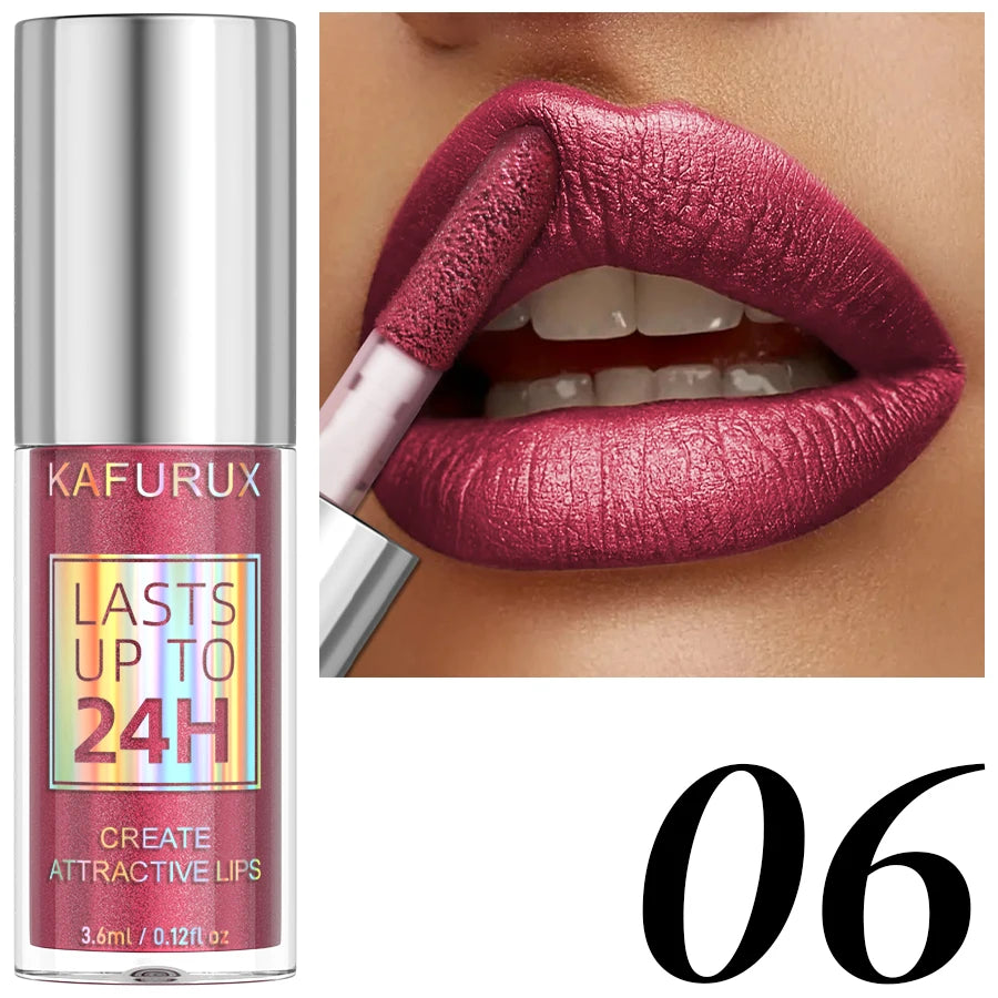 20-colors Glitter Lip Glaze Waterproof Diamond Shimmer Lip Gloss Sparkling