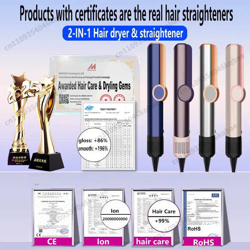 Professional Hair-care Styling Tool Hair Straightener & Hair Dryer Heat-Up