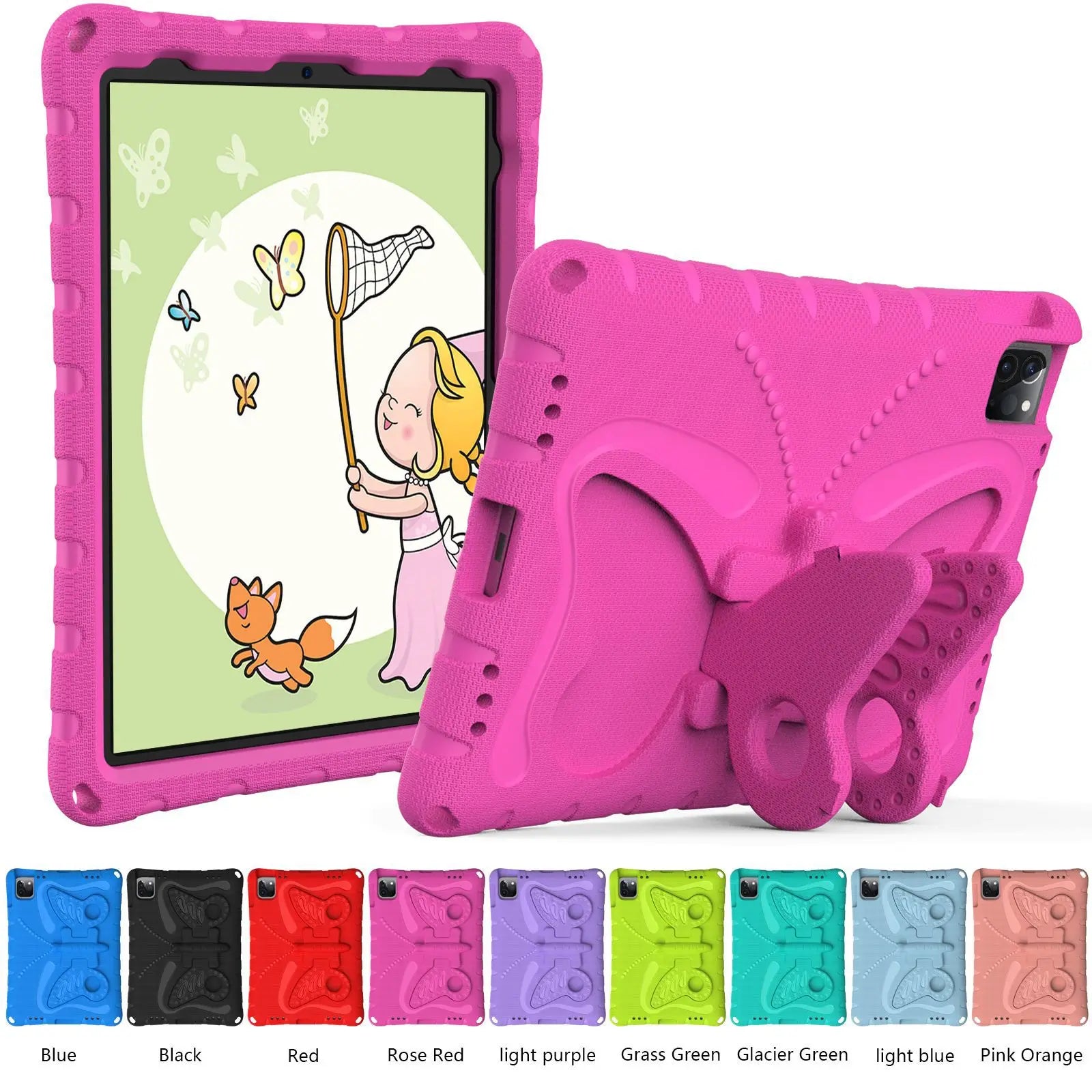 EVA Kids Case for iPad Pro 11 12.9 13 Cover iPad 10.2 10.9 7 8 9 10th 11th A16  2025 Shell iPad Air 4 5 6 Mini 1 2 3 Stand Cases