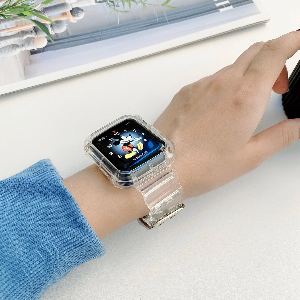 Clear Band + Case for Apple Watch Series
