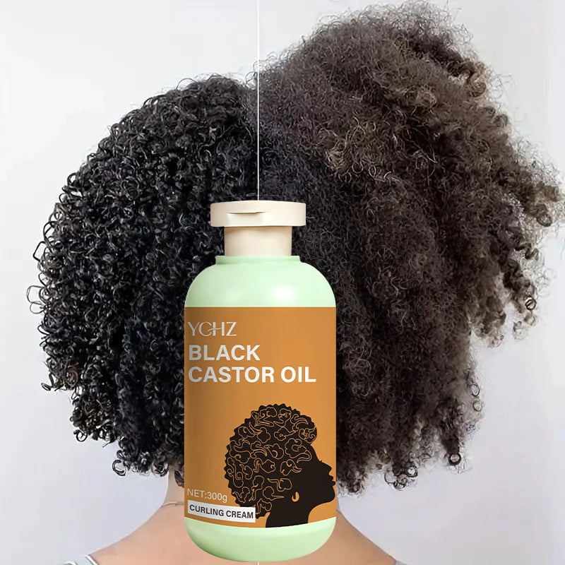 Curl Defining Cream with Moroccan Argan Oil, Long-Lasting Frizz Control, Elastic and Fluffy, Moisturizing and Styling.