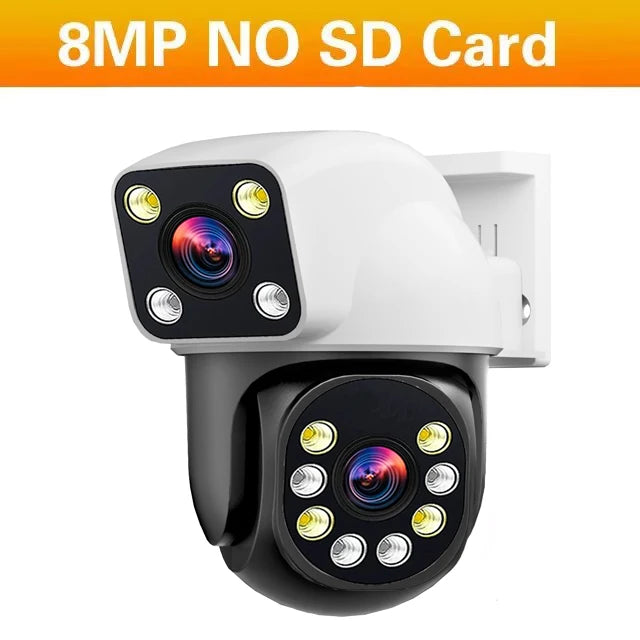 Tuya SmartLife 3 Screens Outdoor WiFi Security Camera PTZ 6K 12MP