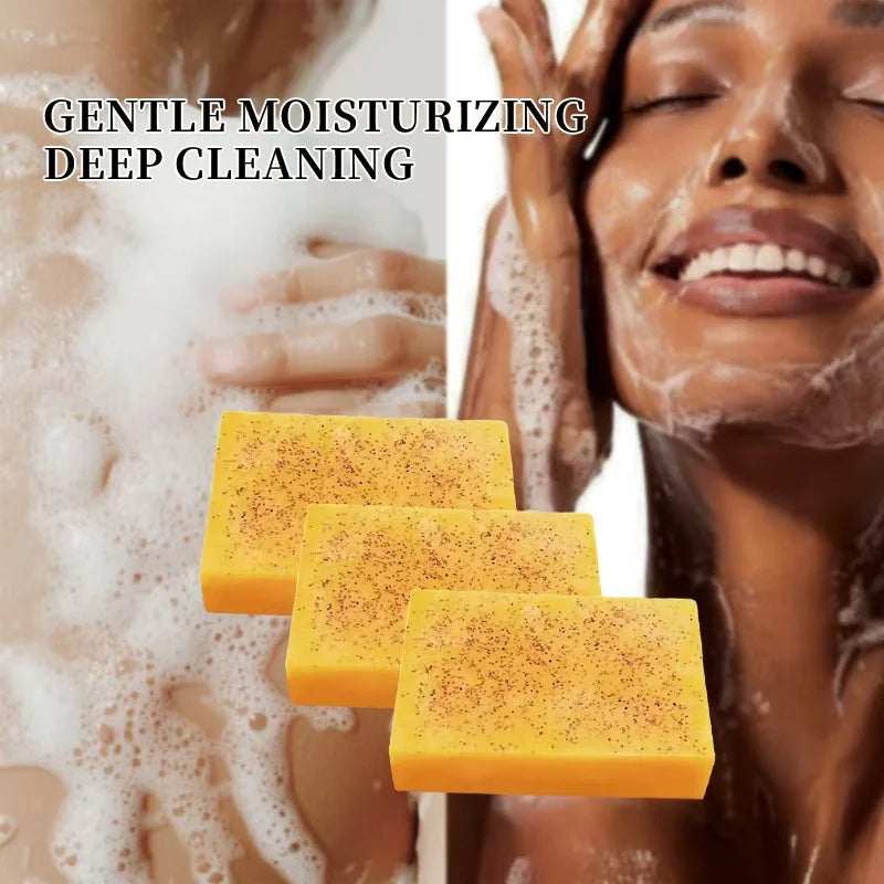 Ginger Curcumin Granules Soap, Nicotinamide Lemon Cleansing Soap, Bathing Skin, Handmade Soap, Essential Oil Soap.