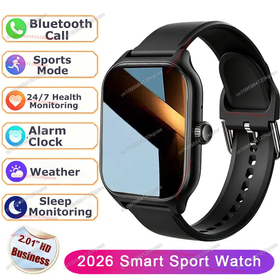 2026 Smart Watch 2.01'' Waterproof Fitness Sports Watch