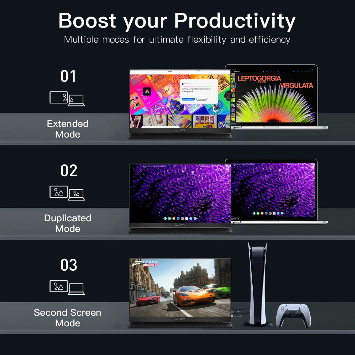 15.6 inch Portable Monitor for Laptop, 1080P 72 NTSC