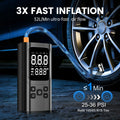 Wireless Car Air Pump 150PSI Electric Tire Inflator Portable