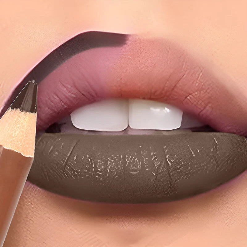 Dark Brown Waterproof Lip Liner Matte Long Lasting 28 Colors
