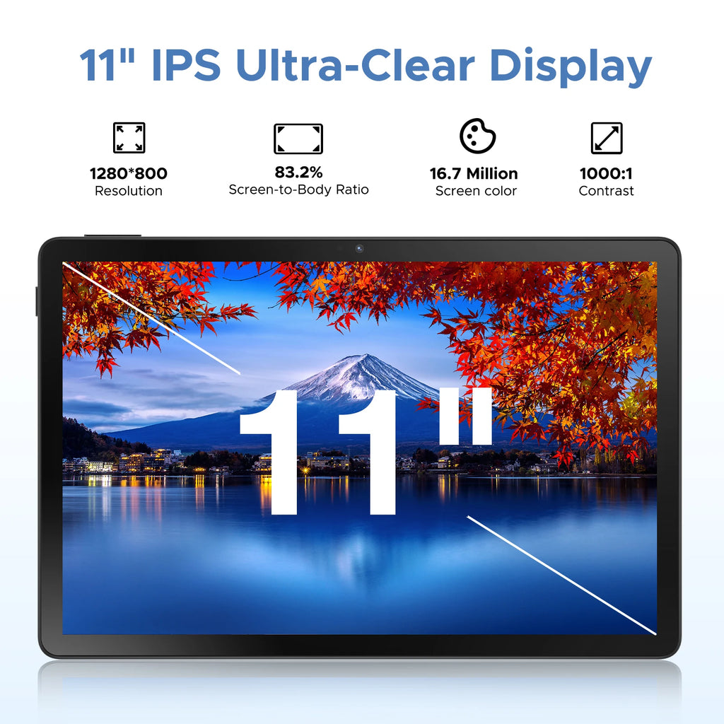 DOOGEE U11 Pro Tablet 30GB 256GB 11" HD 90Hz Display 8580mAh Battery
