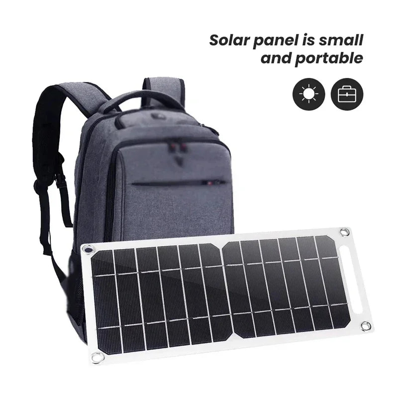 5V Flexible Solar USB Charger Photovoltaic Power Soft Panel Emergency Outdoor Charger for Mobile Phone Fan Power Bank Must-Have