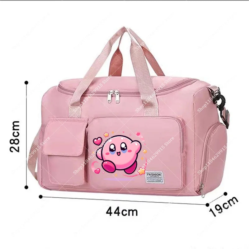 Star Kirbys Shoulder Bag Large Capacity Kawaii Cartoon Sports