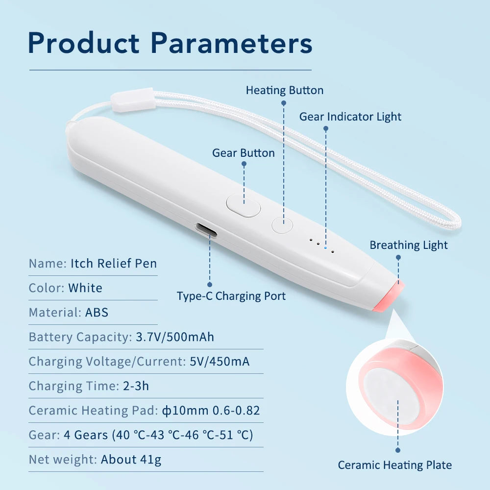 Portable Mosquito Insect Bite Relieve Itching Pen Natural Bug Bite Itch Relief Adult Kid Anti-Itch Pen Outdoor Camping Travel