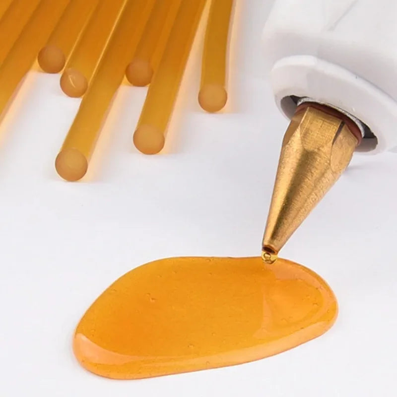 30/1pcs Yellow Translucent Hot Melt Glue Sticks Strong Adhesive