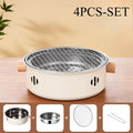 Portable Mini BBQ Grill Stainless Steel Charcoal Grill Desktop Grilling Net Camping Picnic Kitchen Accessories Gadgets Tools