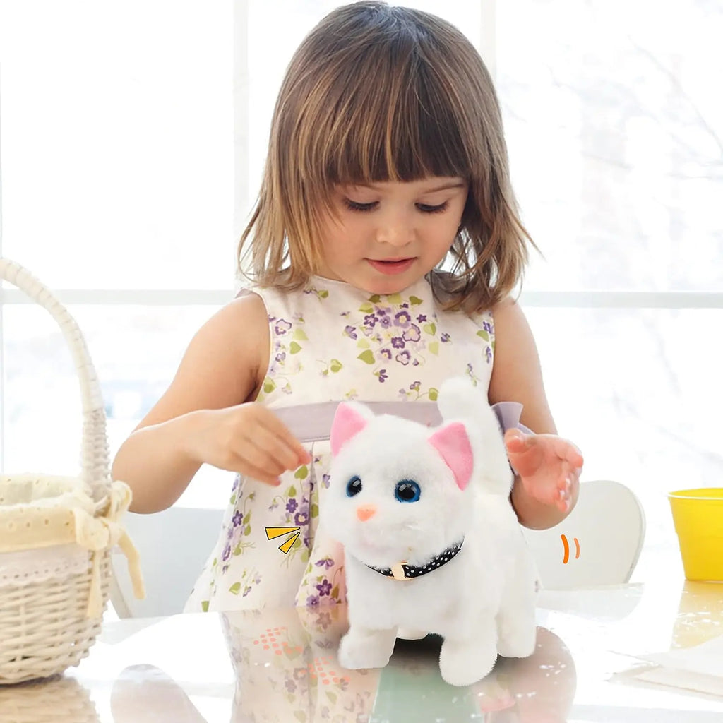 New Walking Kitty Plush Toy Electric Interactive