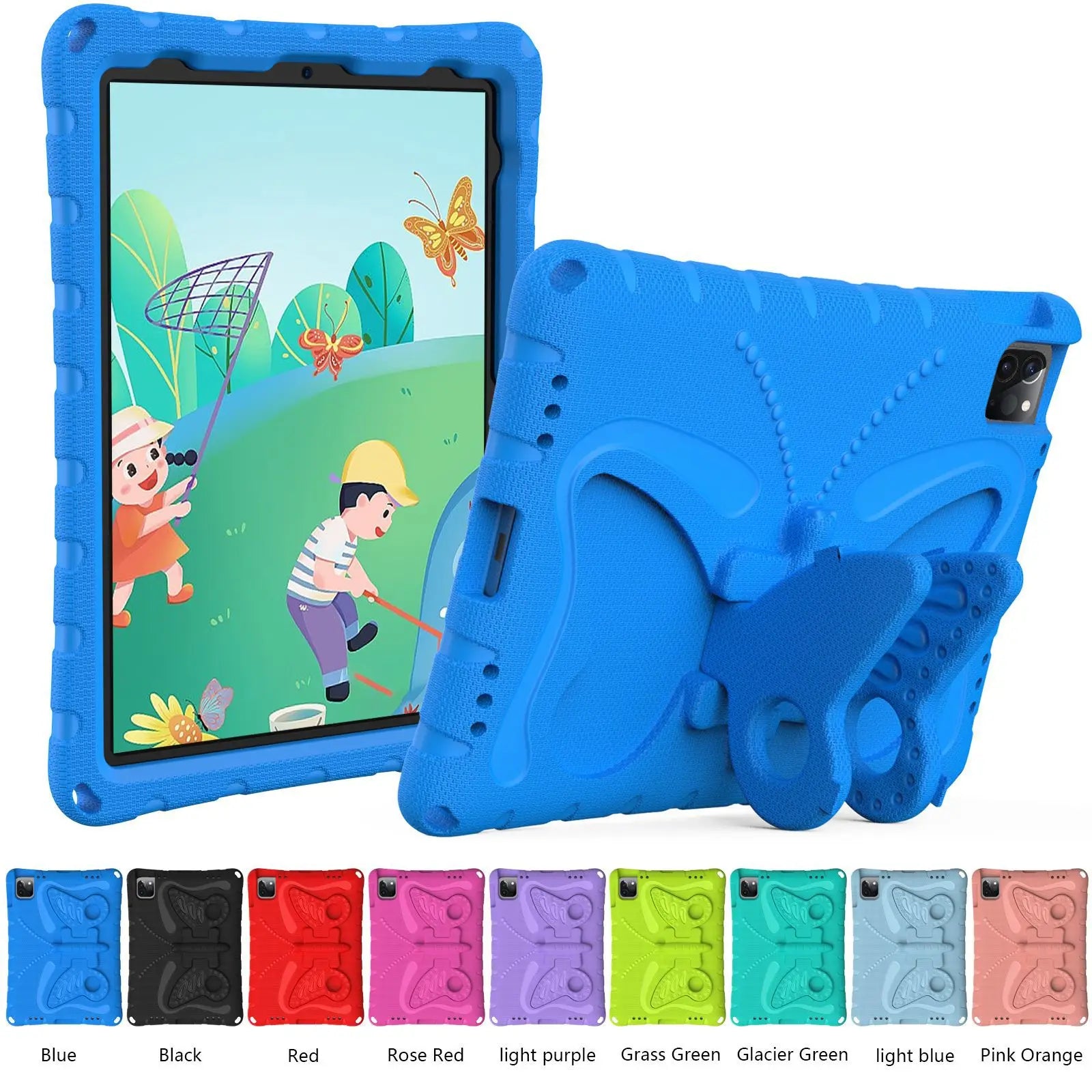 EVA Kids Case for iPad Pro 11 12.9 13 Cover iPad 10.2 10.9 7 8 9 10th 11th A16  2025 Shell iPad Air 4 5 6 Mini 1 2 3 Stand Cases