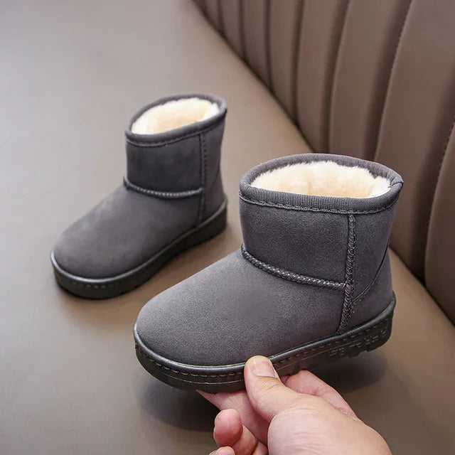 Children Snow Boots Winter Cute Warm Fashion Anti Slip Shoes Kids Boys Girls