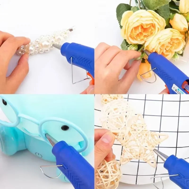 Hot Silicone Gun 20W Electric Glue Gun With 30Pcs Transparent Sticks Mini DIY Tools For Home Repair Tool Special Stick Set