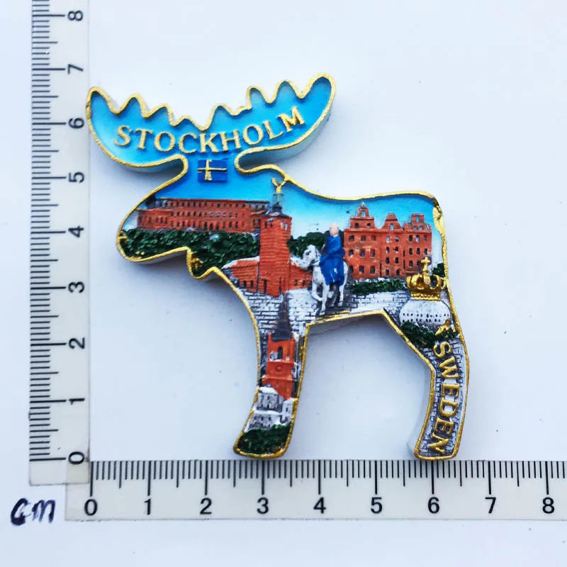 Sweden Amorous Feelings Fridge Magnets Tourist Souvenirs Crafts Refrigerator magnet Decoration Articles Handicraft Gifts